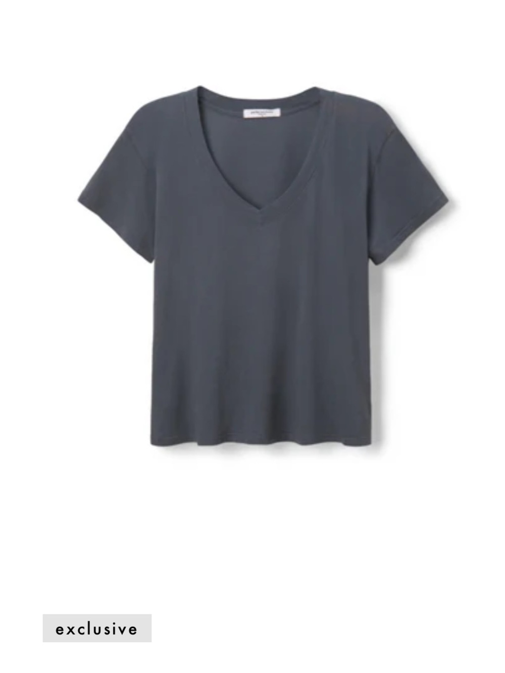 Prefectwhitetee Hendrix Cotton Boxy V-Neck Tee Shade Night Size XS - Picture 10 of 12